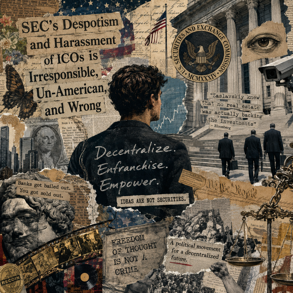 Anton Shmerkin ghostwritten article on struggles of ICO and SEC